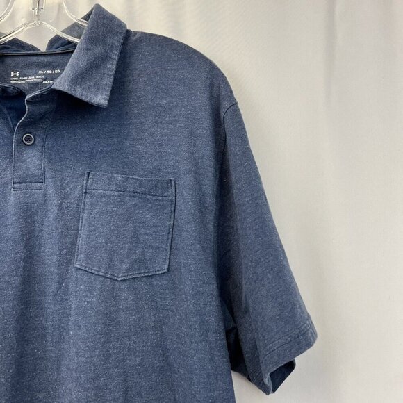 Under Armour Men's Navy Short Sleeved Polo Shirt Size XL - Picture 4 of 9